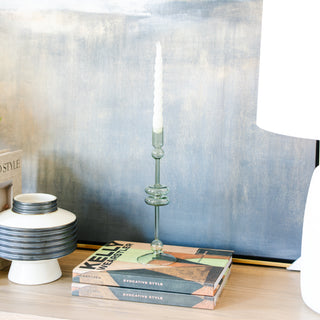 Light Green Colored Candlesticks