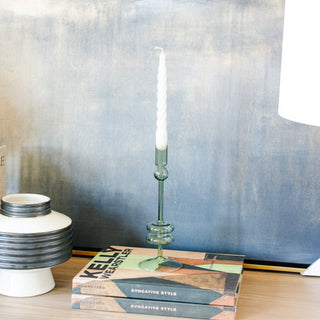 Light Green Colored Candlesticks