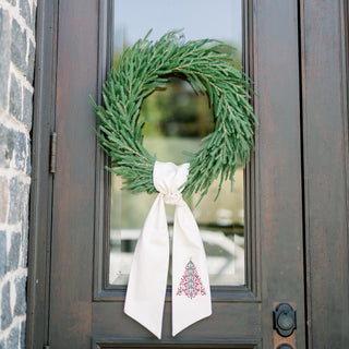 Christmas Tree Wreath Sash