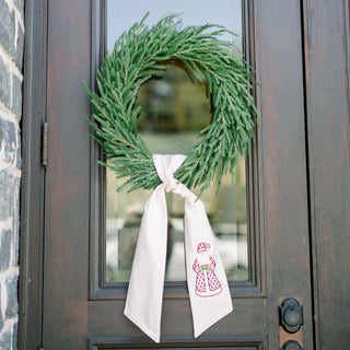 Santa Wreath Sash