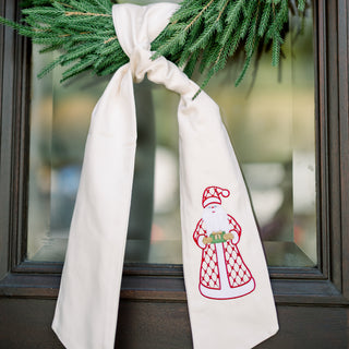 Santa Wreath Sash