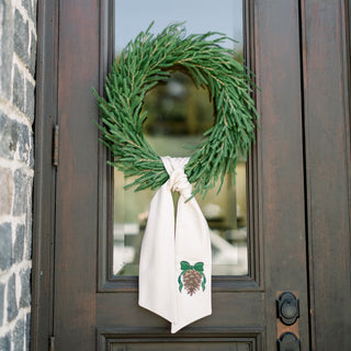Pinecone Wreath Sash
