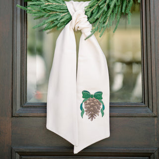 Pinecone Wreath Sash