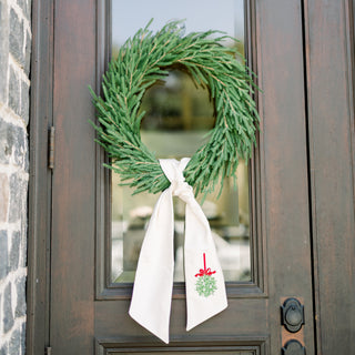 Mistletoe Wreath Sash