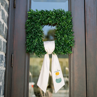Stacked Pumpkins Wreath Sash