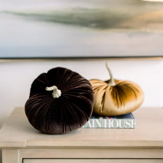 Velvet Pumpkins 7.25"