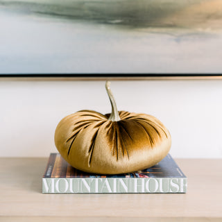 Velvet Pumpkins 7.25"