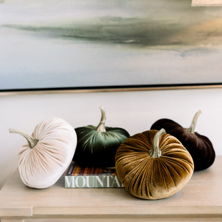 Velvet Pumpkins 6.25"
