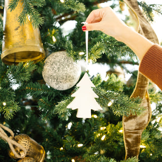 Short White Tree Ornament