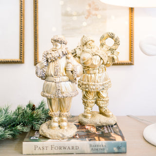 Antique Gold Santa