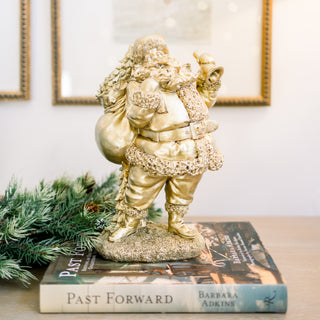 Antique Gold Santa