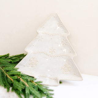 Stoneware Tree Shaped Dish
