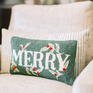 Green Merry Pillow