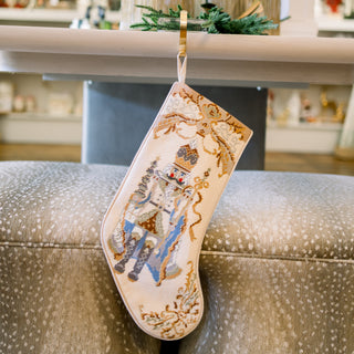 Cream Needlepoint Stockings