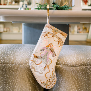 Cream Needlepoint Stockings