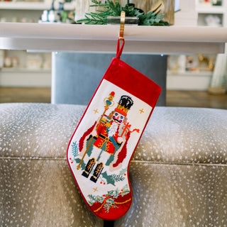Red Needlepoint Stockings