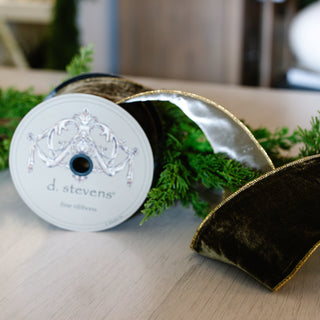 Chocolate Brown Velvet Ribbon