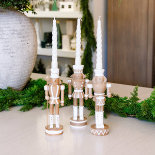 Brown Nutcracker Taper Holder